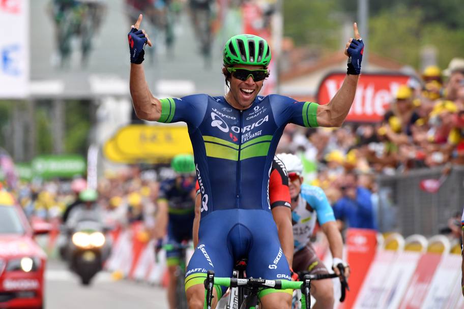 Il 25enne della Orica  alla prima vittoria di tappa al Tour. Bettini